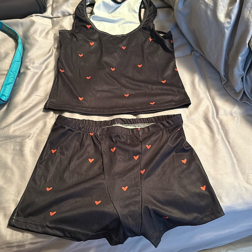 Heart pajamas. Size small